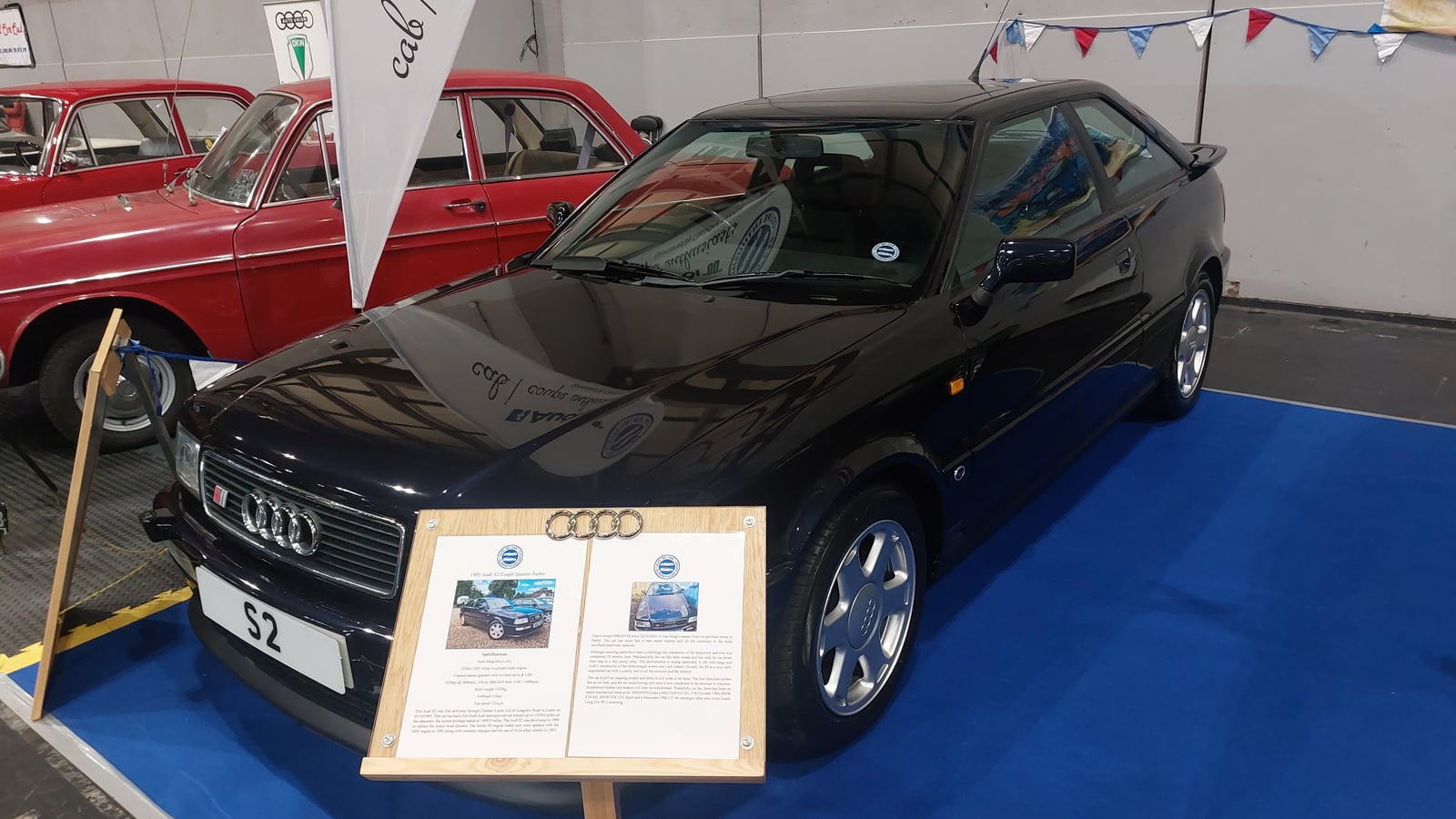 Audi S2 Coupe quattro photographed at an outdoor event