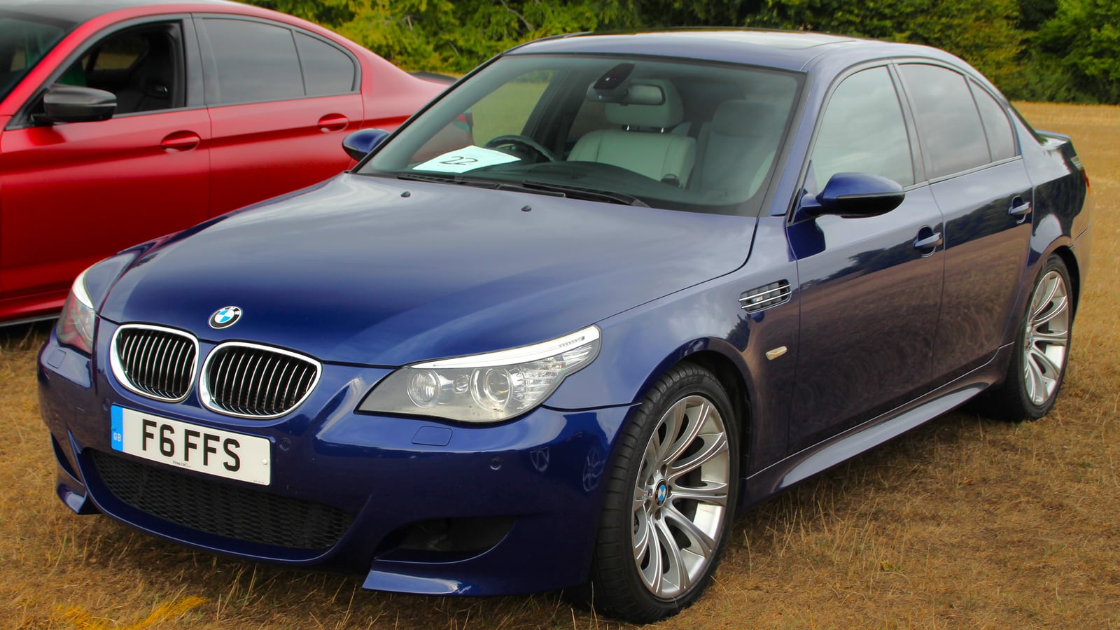 BMW E60 M5 photographed on the road